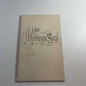 Antique 1911 Marriage certificate Reither & Brickel - Peoria,  Illinois